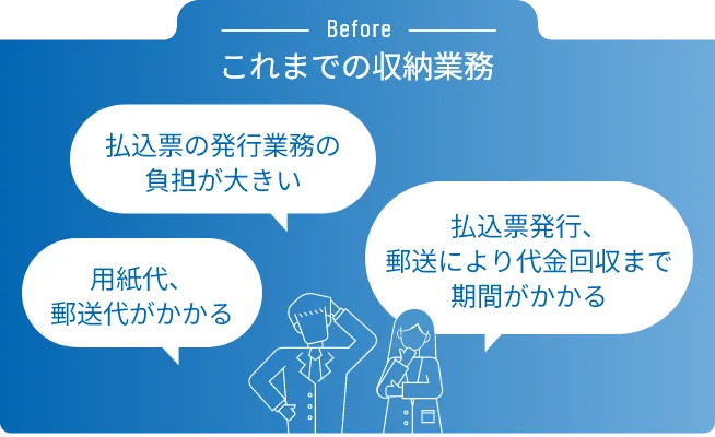 Beforeこれまでの収納業務